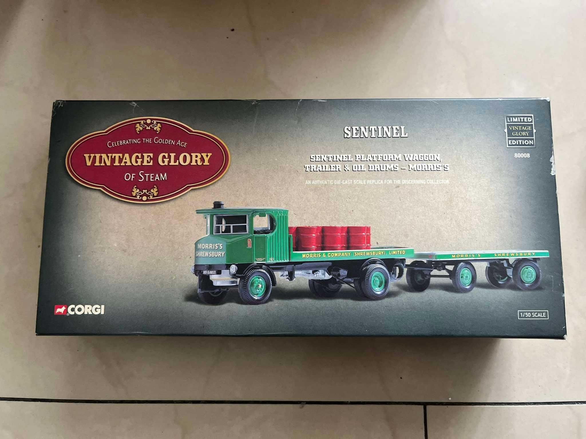 Auto model Corgi Sentinel Platform Waggon Morris Vintage 1:50