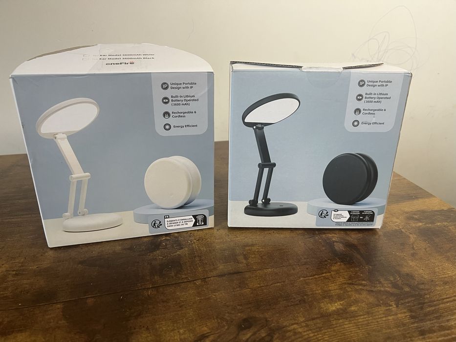 Lampa stołowa LED bezprzewodowa USB składana na biurko