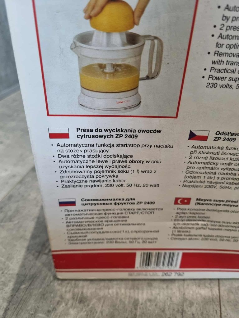 Wyciskarka do cytrusów Clatronic