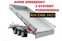 TEMARED TIPPER 4020/3C 3.5T SPRZĘŻONY  3-osiowy kiper trójstronny, 3500kg DMC, wywrotka
