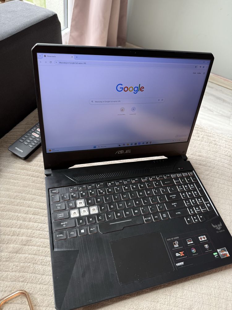 Laptop Gamingowy Asus Tuf GTX Ryzen7