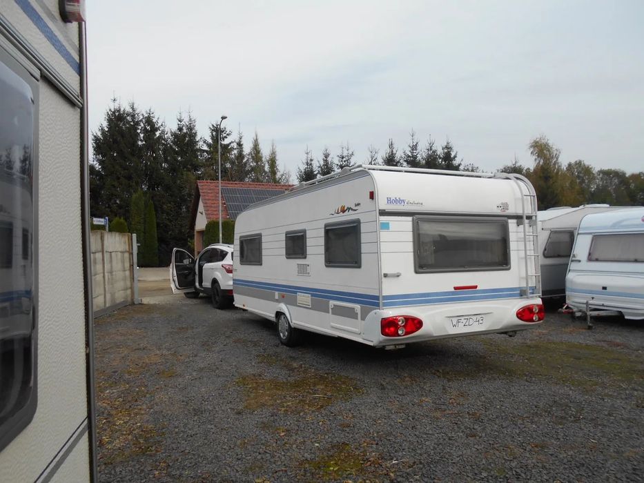 Hobby EXCLUSIVE 560  Zadbane Hobby Exclusive 560 z Holandii+Namiot pełny zamykany+Bojler