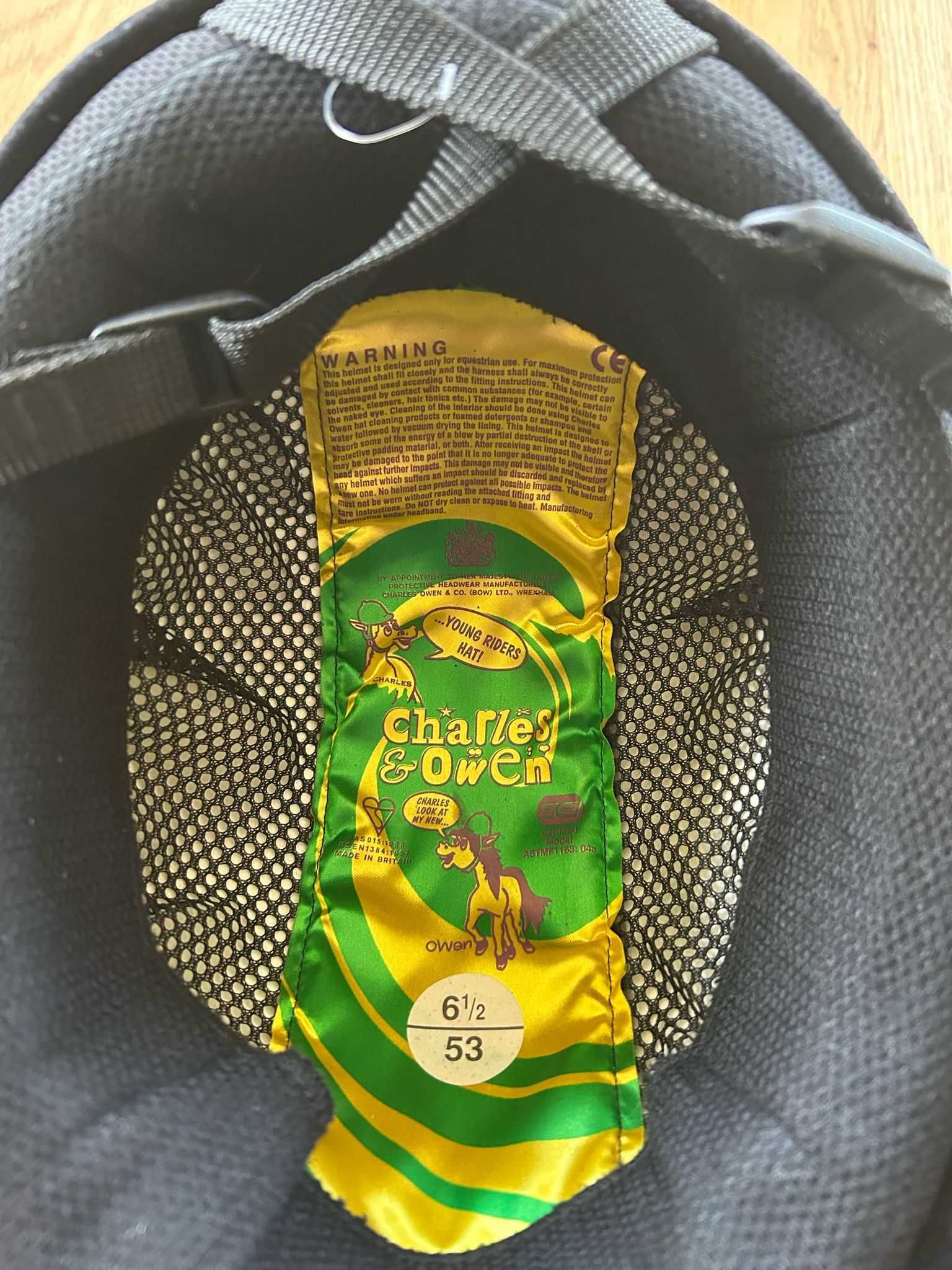 yoczek / kask jeździecki Charles Owen r. 53  -jak NOWY