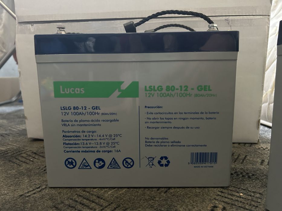 Акумулятори гелеві, 12В, 100Аг, 2шт