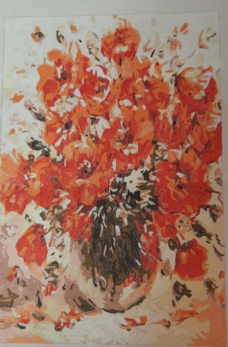 Obraz malowany akrylami na płótnie
Płótno bez ramy.
Sprzedaż wyłacznie