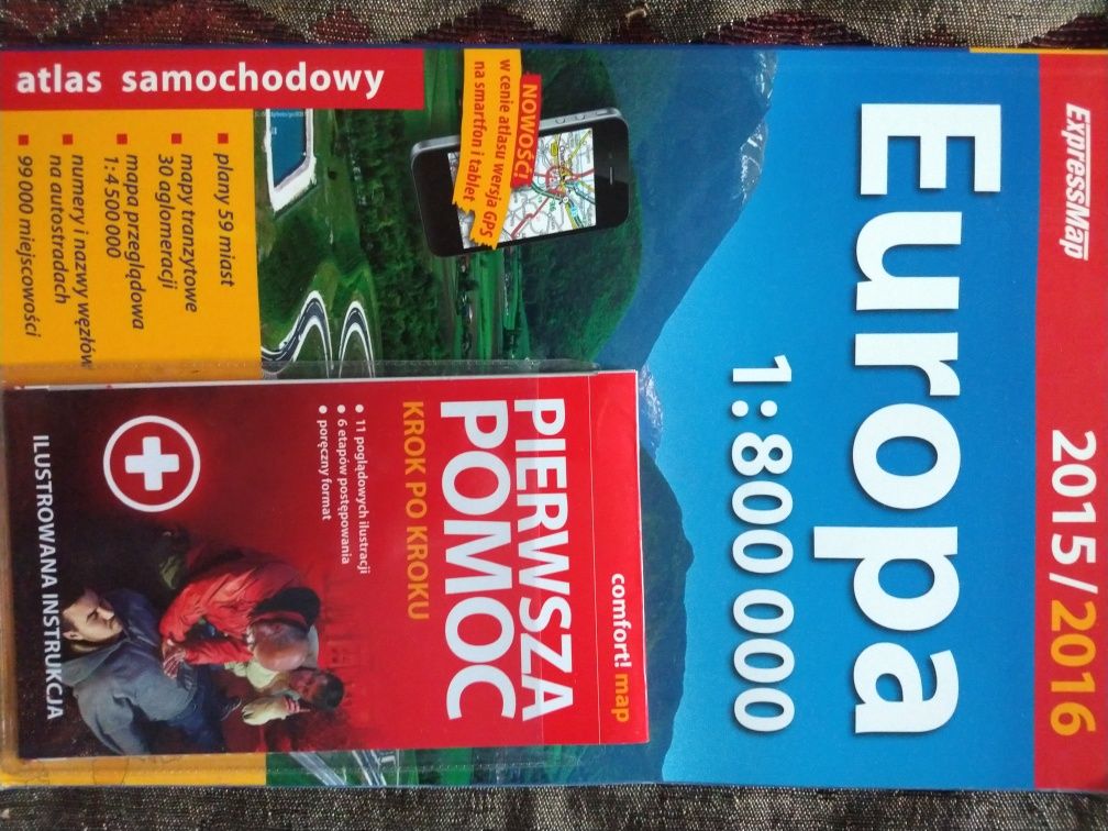 Atlas samochodowy Europa 1:800000