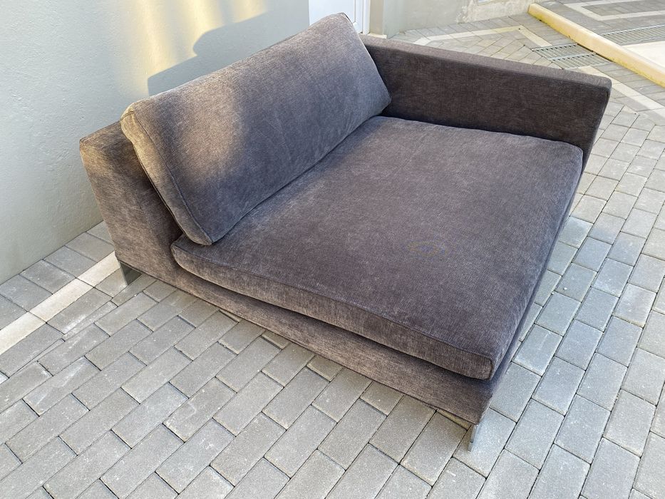 Sofa chaise longe minotti pollock - 130x130 - enchimento penas