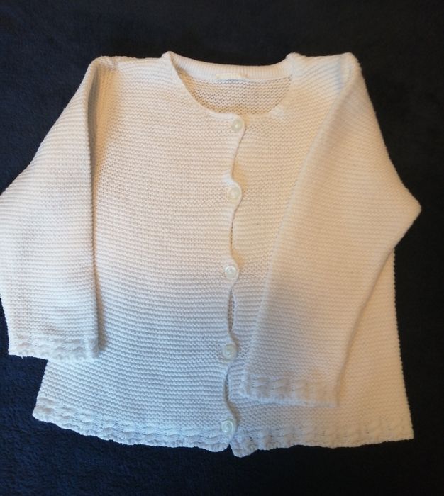 Casaco branco para menina