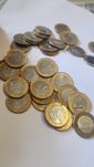 Moedas olimpiadas e diversas Brasil bandeira