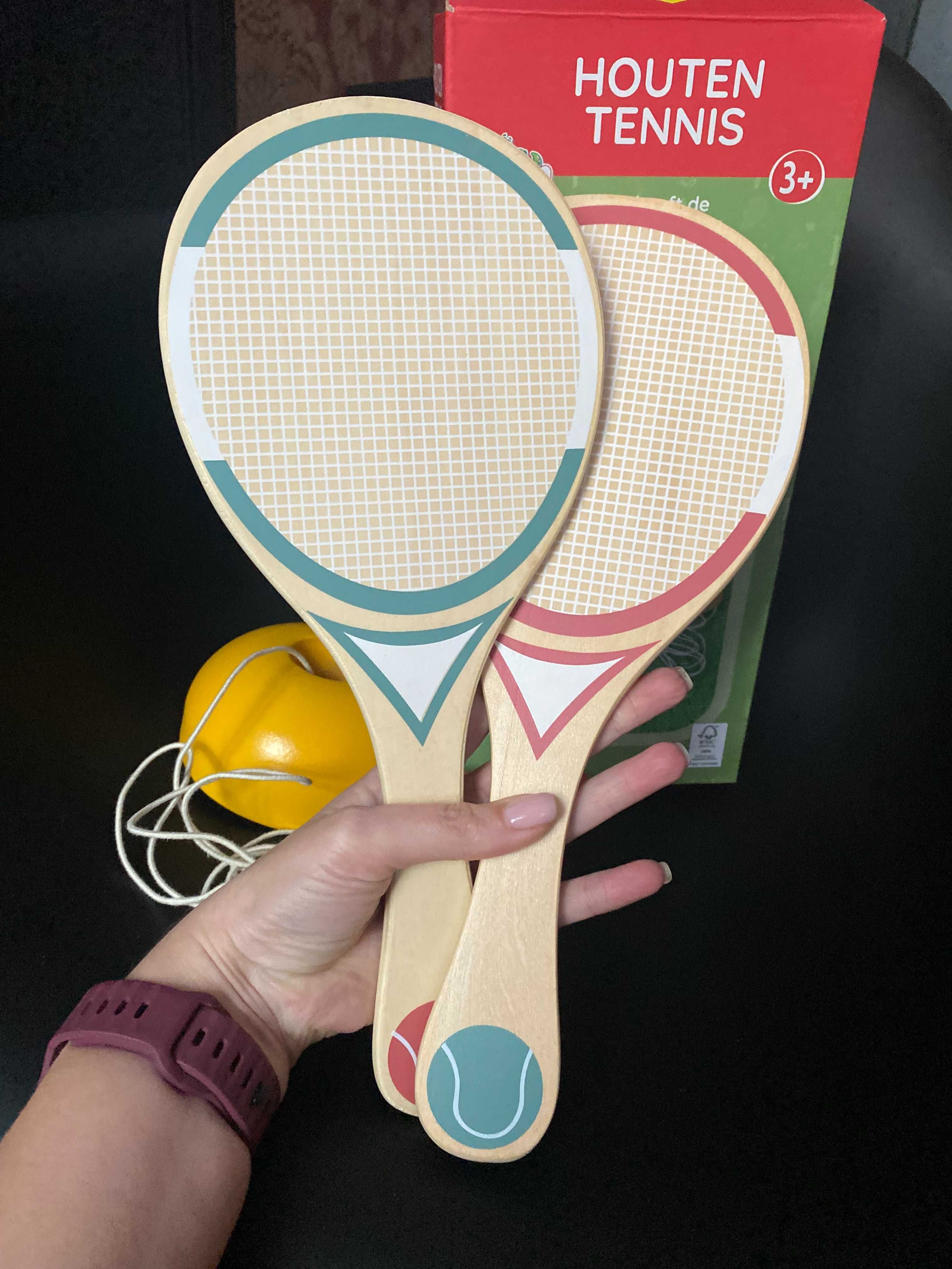 Уличная настольная игра теннис деревянная игрушка