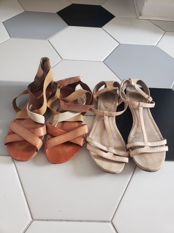 Dwie pary sandałów Bershka 40