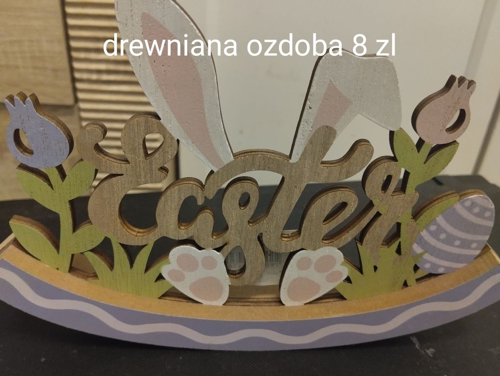 Drewniana ozdoba Wielkanoc