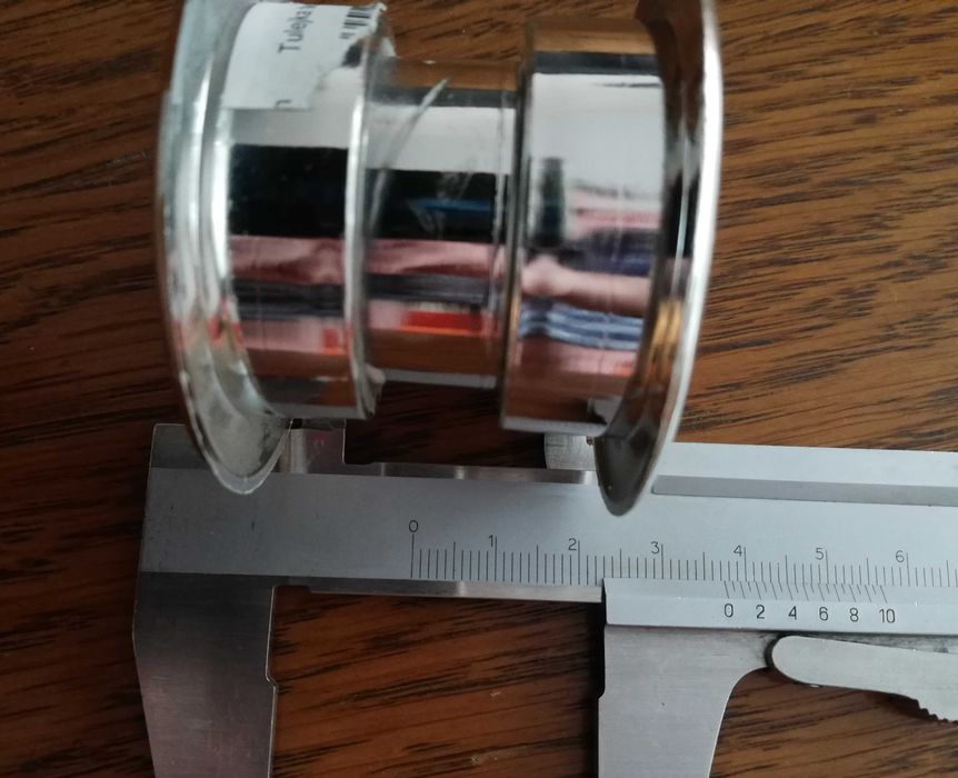 Tuleja wentylacyjna okrągła, chromowana