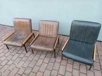 Fotele lata 60 wuteh vintage
