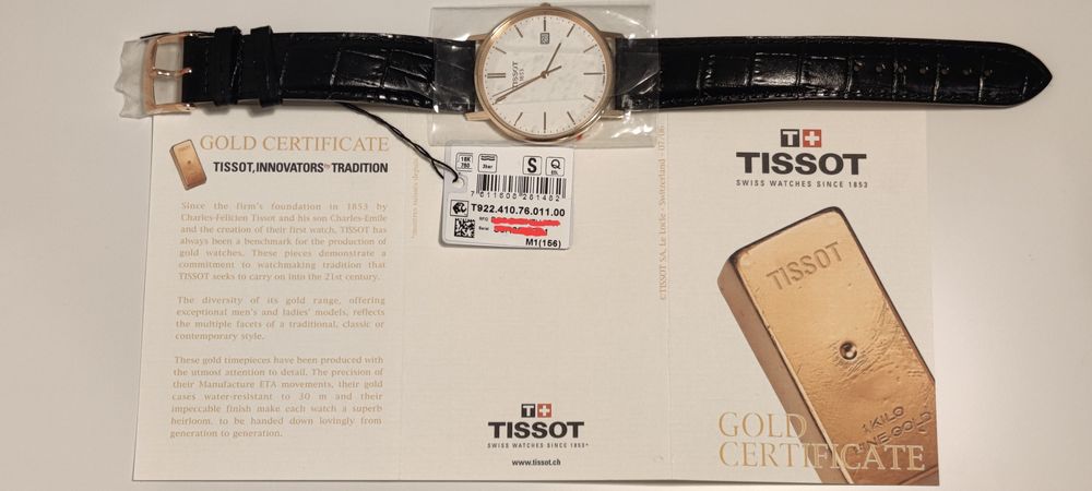 Relógio Tissot Goldrun 18K Gold
T922.410.76.011.00