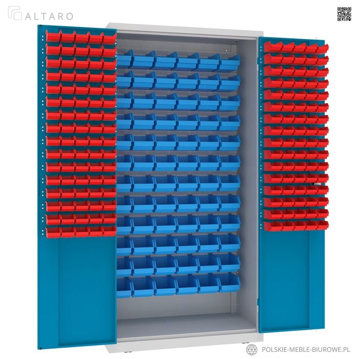 Szafa WARSZTATOWA z pojemnikami | Narzędziowa | METALOWA |  ALTARO
