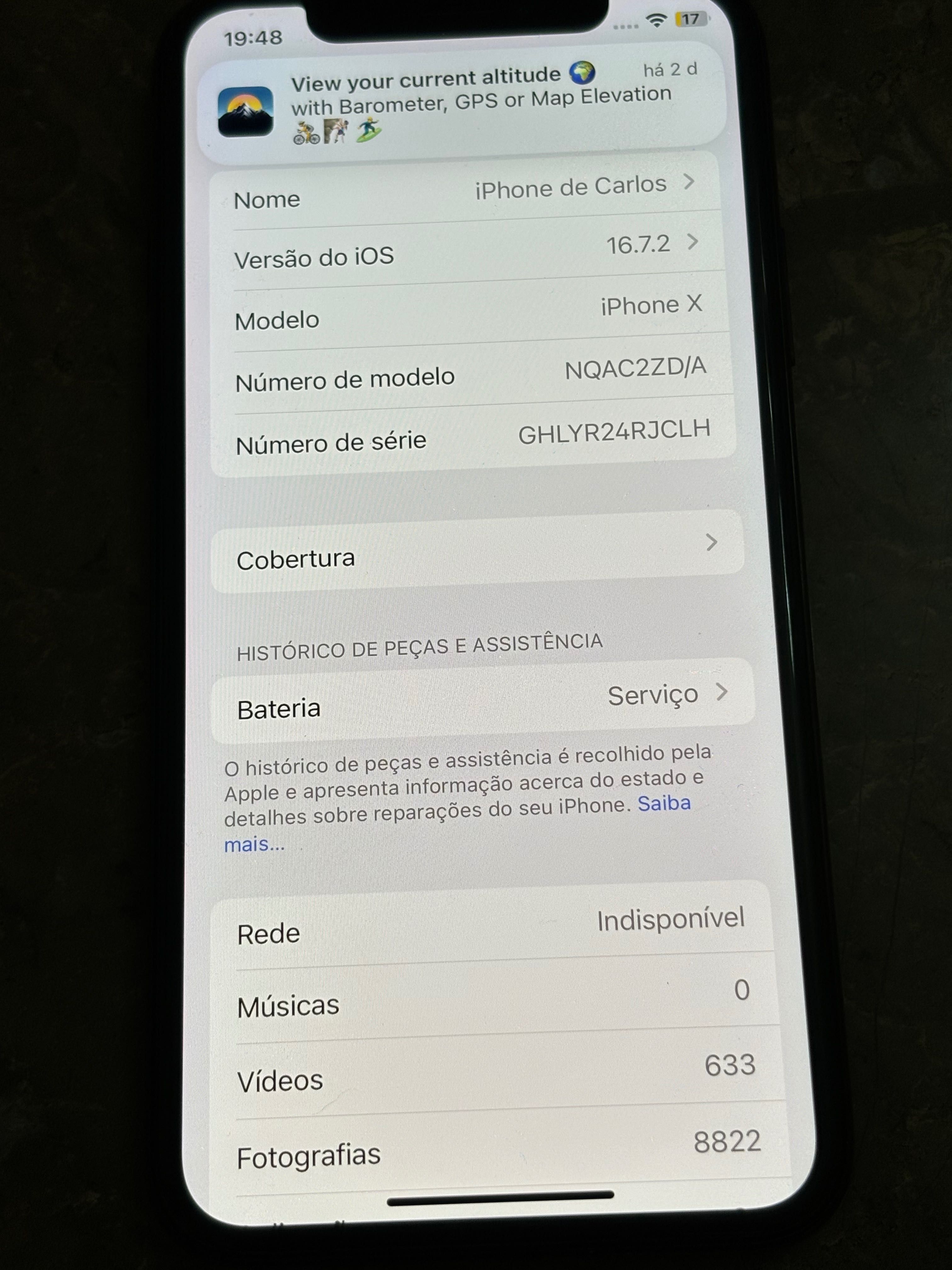 iPhone X 64 Gb impecável como novo !!!