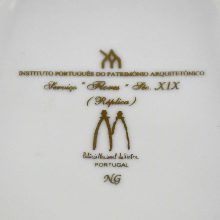 Terrina / Molheira com apresentador, porcelana, Serviço “Flores”