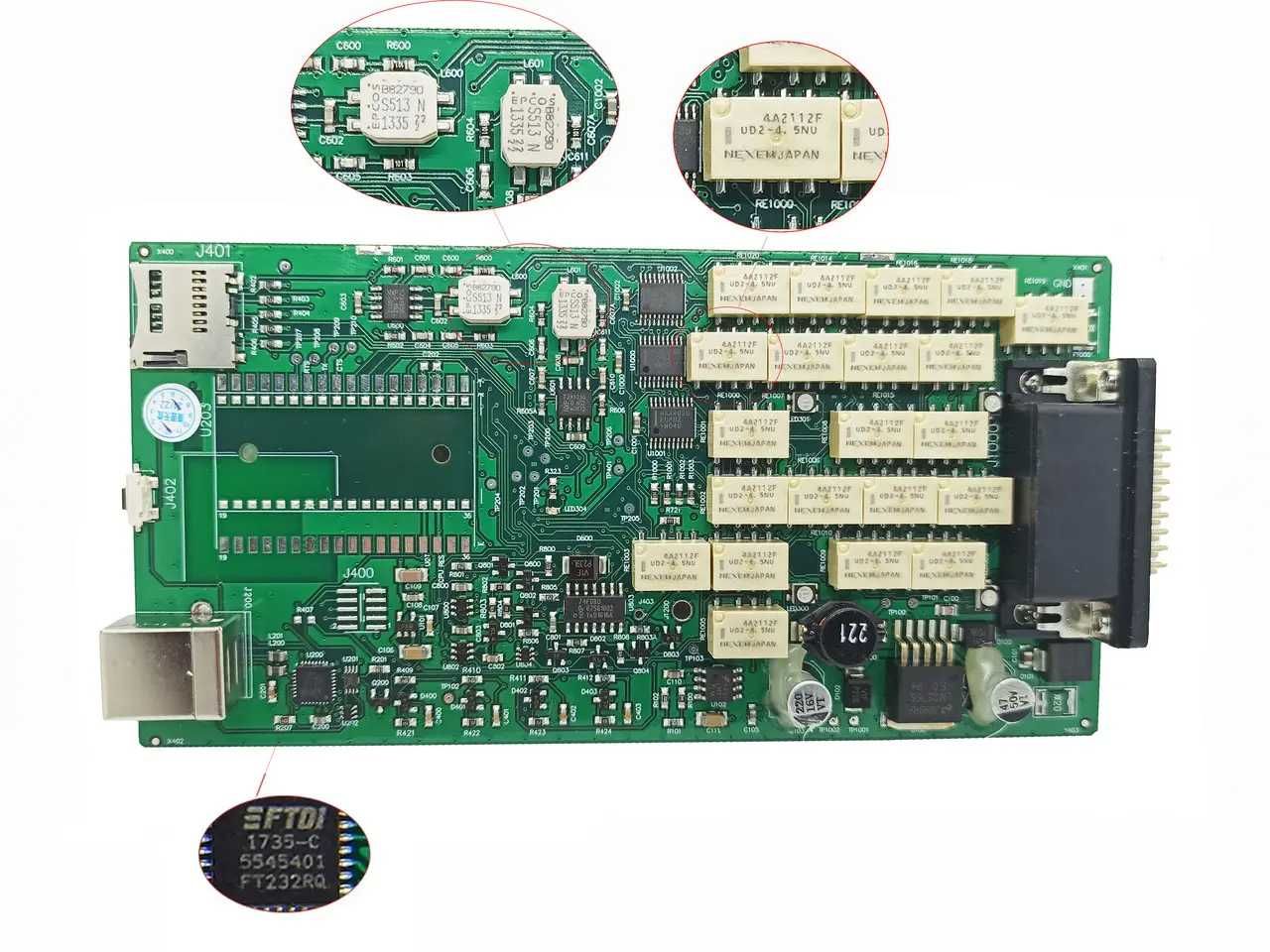 Мультимарочний автосканер Autocom/Delphi CDP USB/BT 2021.1 одноплатний