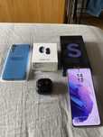 Samsung Galaxy s21 plus 5g plus sluchawki i etui