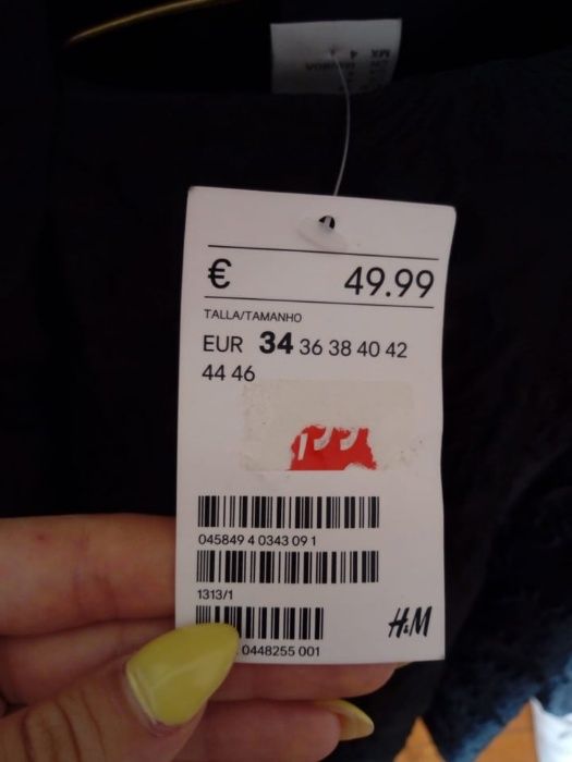 NOVO com etiqueta! Vestido preto de cerimonia, nº 34