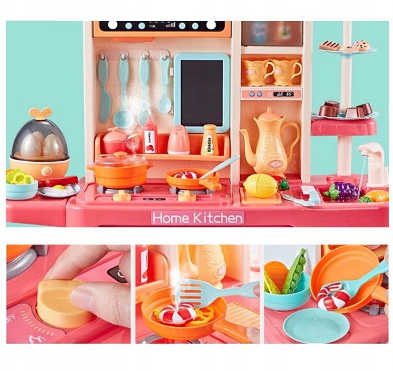 Дитяча кухня Home Kitchen 94 см яйцеварка (вода, пар, звуки), НАЛОЖКА