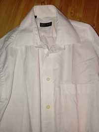 Koszula biała męska Pierre Cardin L 175 krótki rękaw