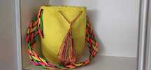 Oryginalna Kolumbijska torebka Wayuu ŻÓŁTA/La Flor de Cali/Boho/Nowa