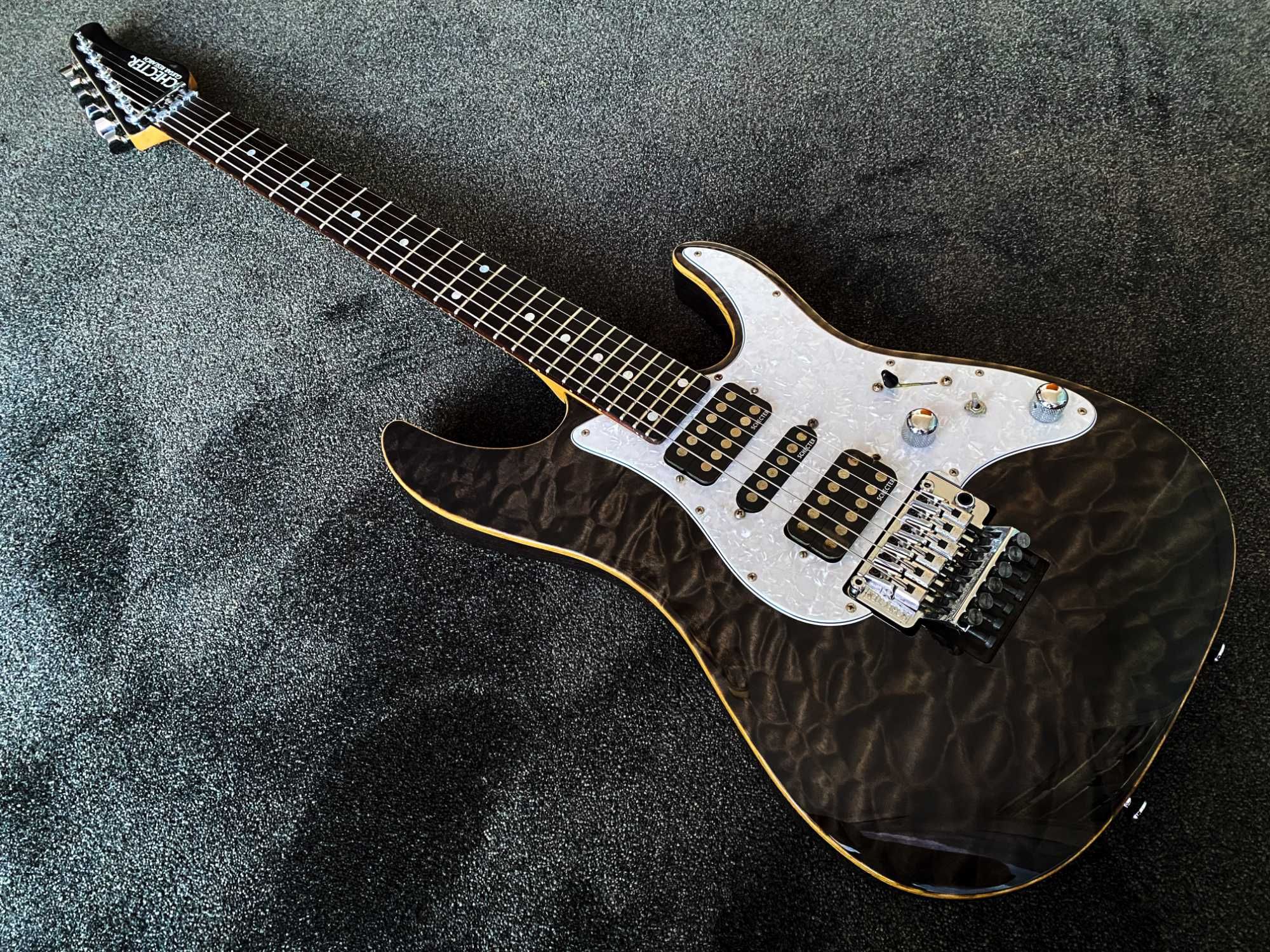 Schecter SD-2-24-AS STBK/R + gig bag