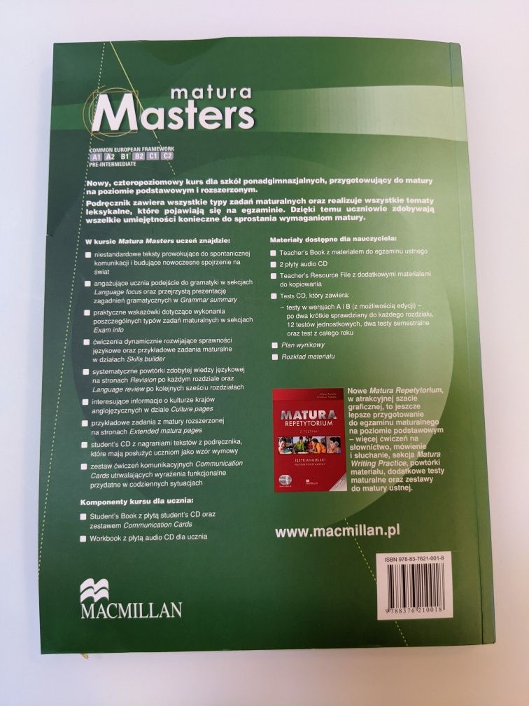 Matura Masters, Macmillan