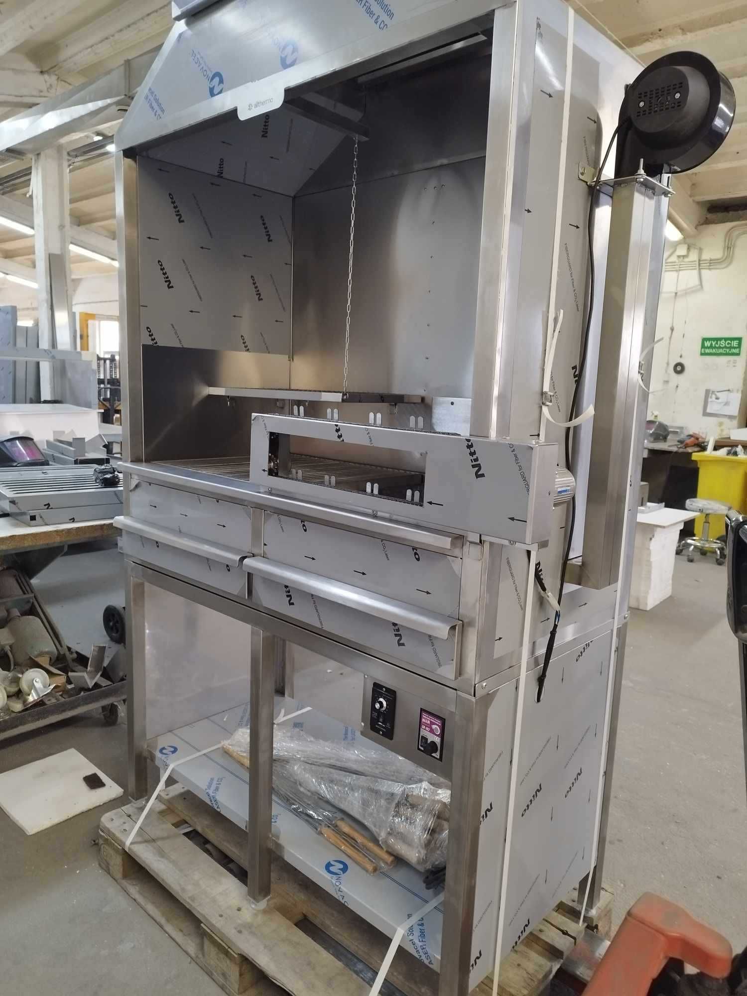 Grill węglowy 1200X600X750 wraz z statywem AllThermo