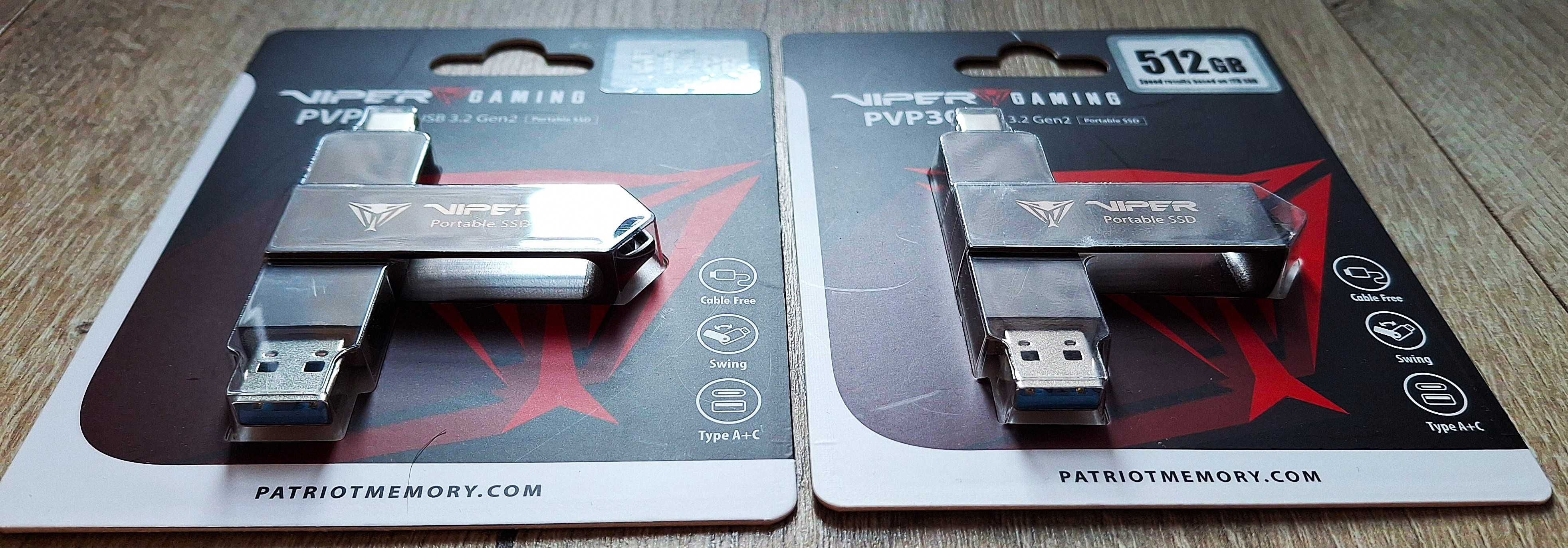 Dysk zewnętrzny SSD Patriot VIPER PVP30 Duo Compact 512GB