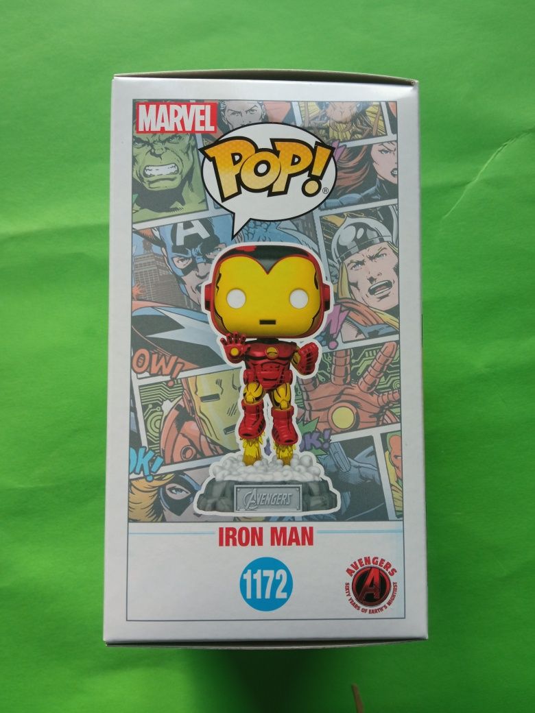 Funko pop Iron Man Comic 1172 with pin