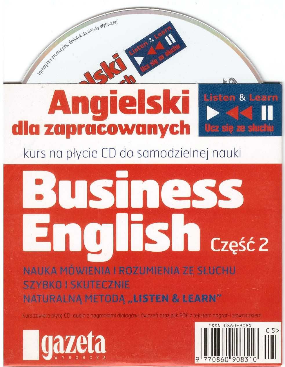 Płyty CD Audio: Business English/Angielski Biznesowy+Konwersacje 3x CD