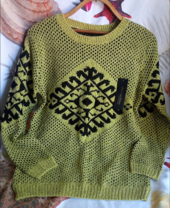 Женский вязаный свитер оверсайз Турция