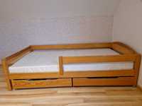 Łóżko drewniane sosnowe 90x180 materac gratis!