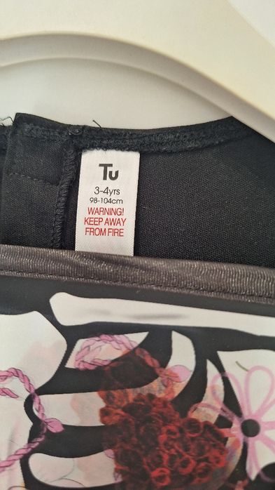 Sukienka na halloween kostium przebranie dla dziewczynki r. 104