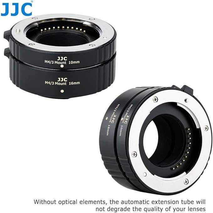 JJC 2-częściowy (10/16 mm) metalowy zestaw rurek makro do kamery(163b)