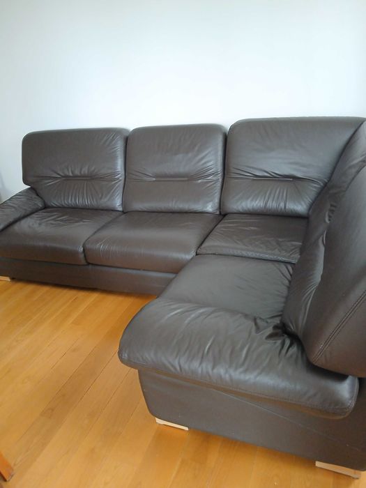 Skórzana kanapa narożna Gala Collezione - wygodna, elegancka, zadbana