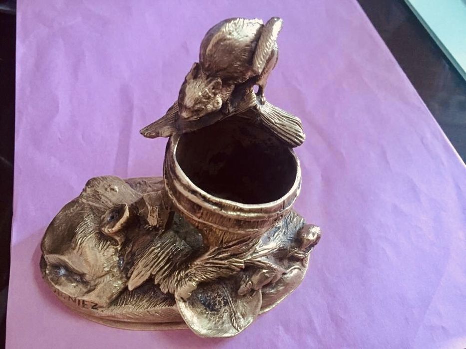 Bronze Sculpture Squirrel Jules Moigniez