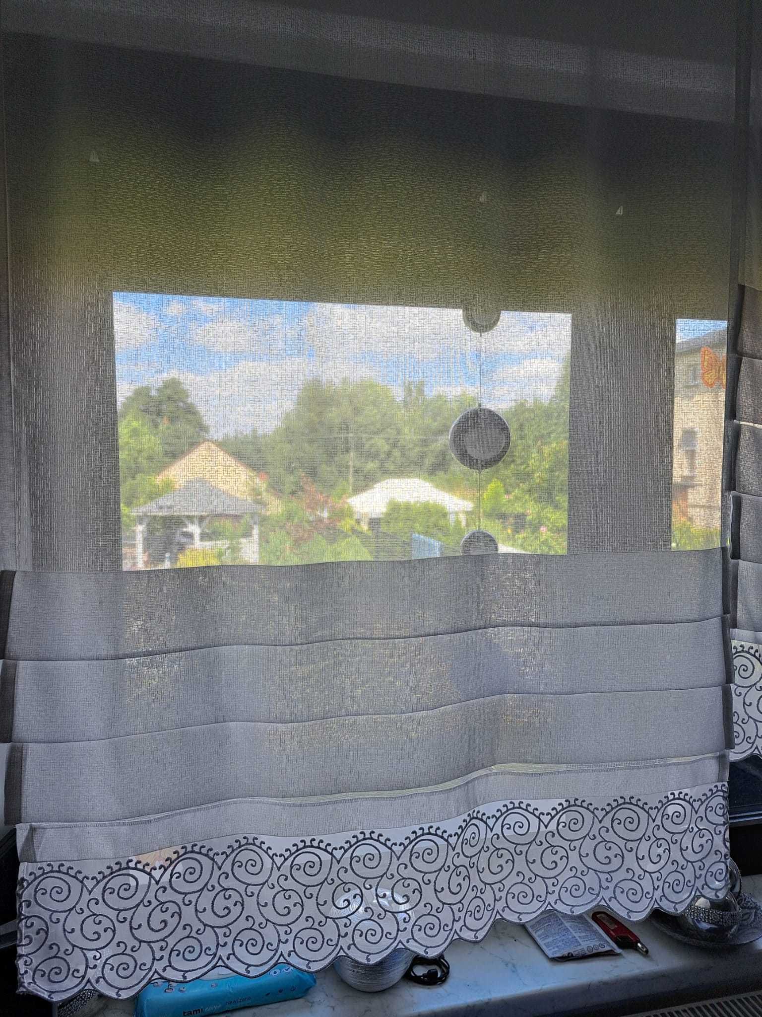 Roleta rzymska z haftem/Panel/Firana