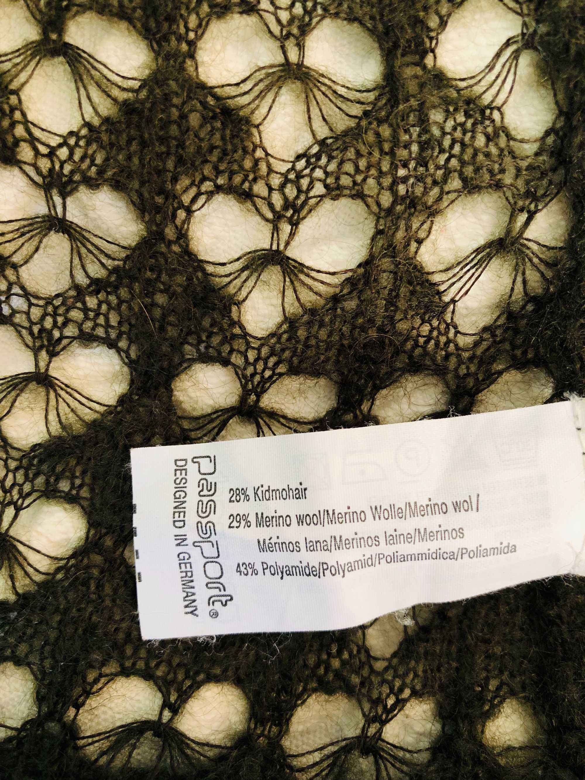 Sweter bolerko narzutka - moher i wełna merynosa
