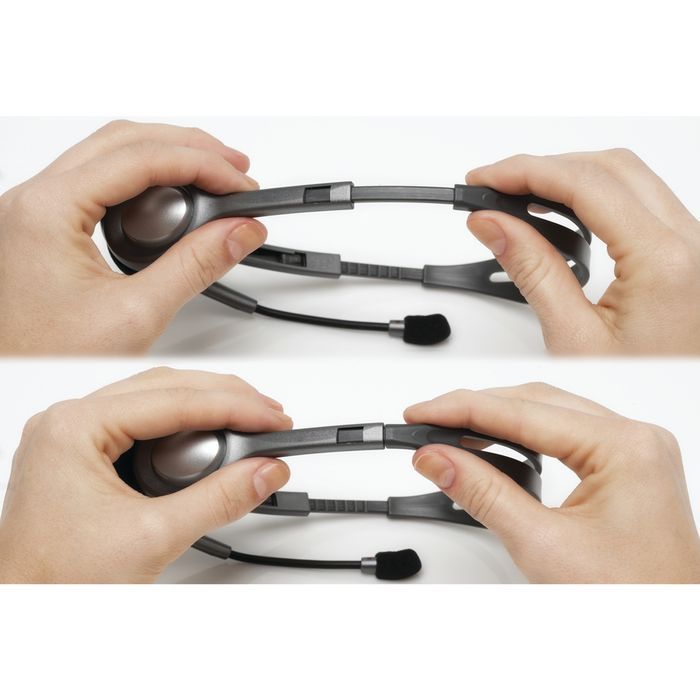 słuchawki nauszne zamknięte logitech h111 długość przewodu 1.8 m