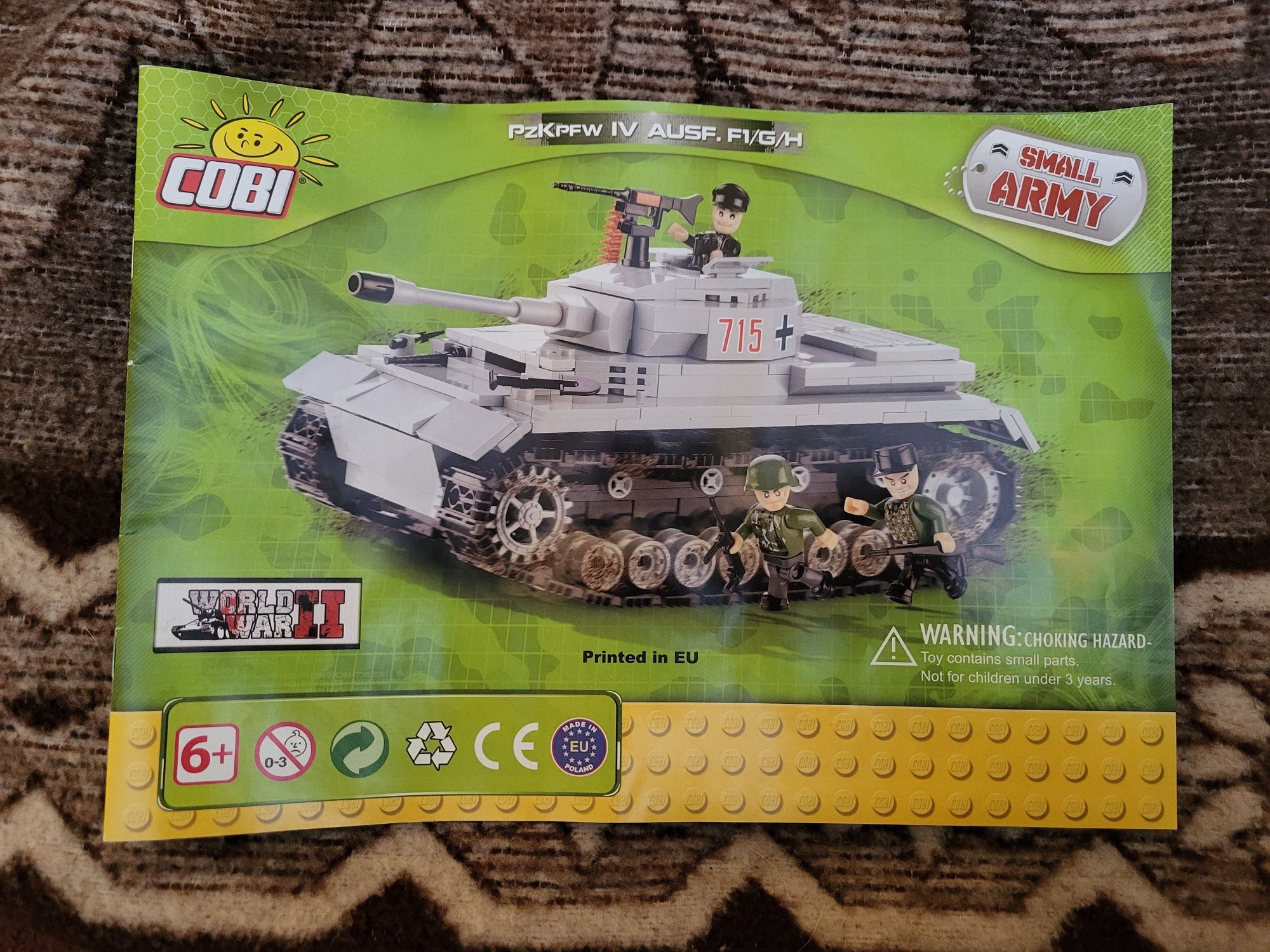 Czołg Cobi Panzer IV Ausf F1/G/H 3 in 1 WW2 Small Army