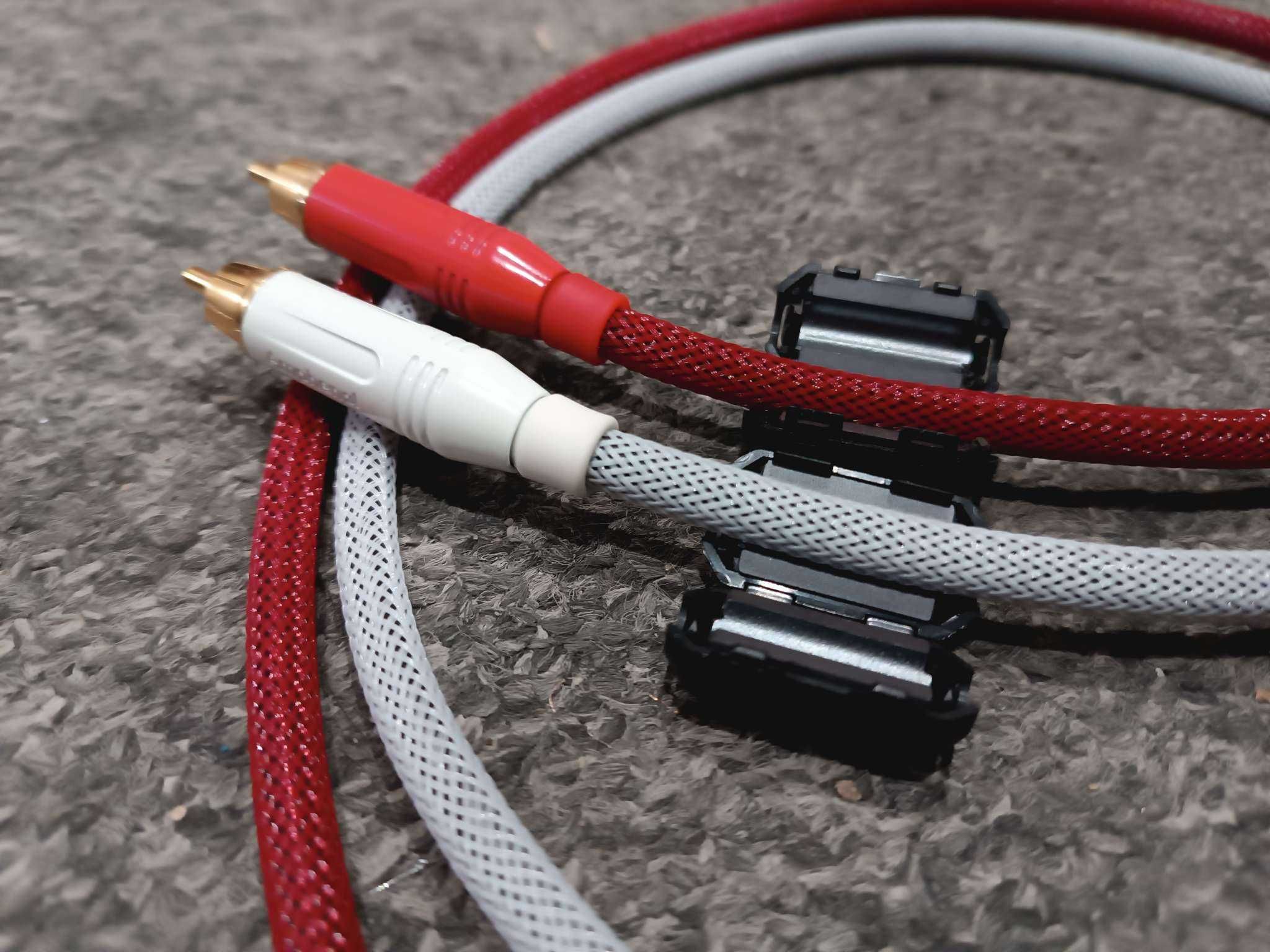 Kabel RCA Interkonekt cinch stereo Amphenol AUDIO ACPR z filtrem 0,7m