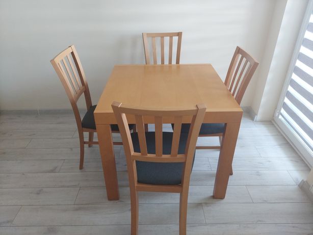 Stół drewniany + krzesła
