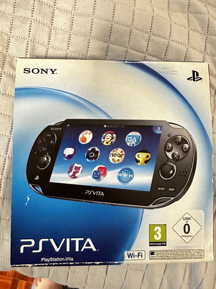 Playstation Vita com caixa e manuais