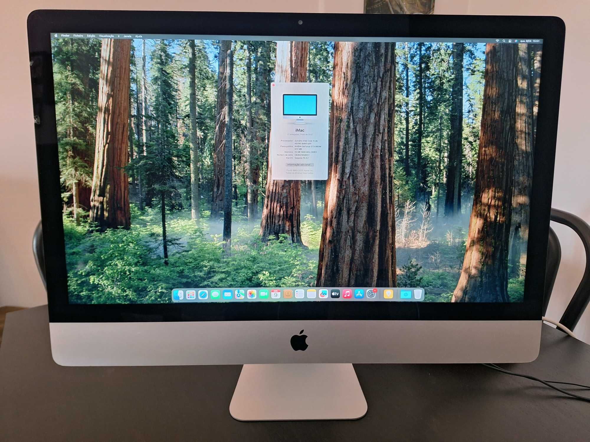 iMac 27" CPU i5 3.6Ghz, Com SSD 1TB , Atualizado  com macOs Sequoia