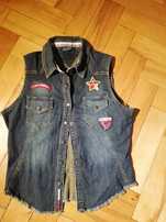 Kamizelka bezrękawnik Tommy Hilfiger Girl Jeans R. S i M