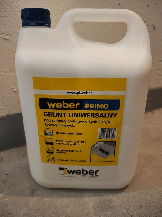 Grunt uniwersalny do podłoża WEBER primo, baniak 5kg